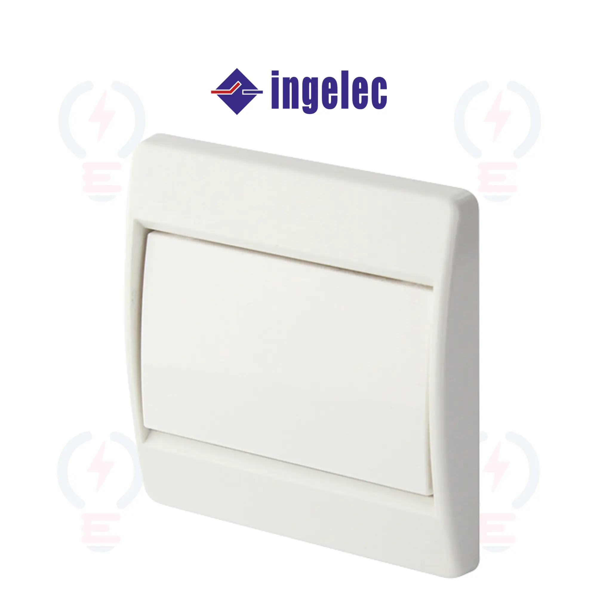 Interrupteur Simple Encastré Ingelec - 10 AX - 250 V - Blanc