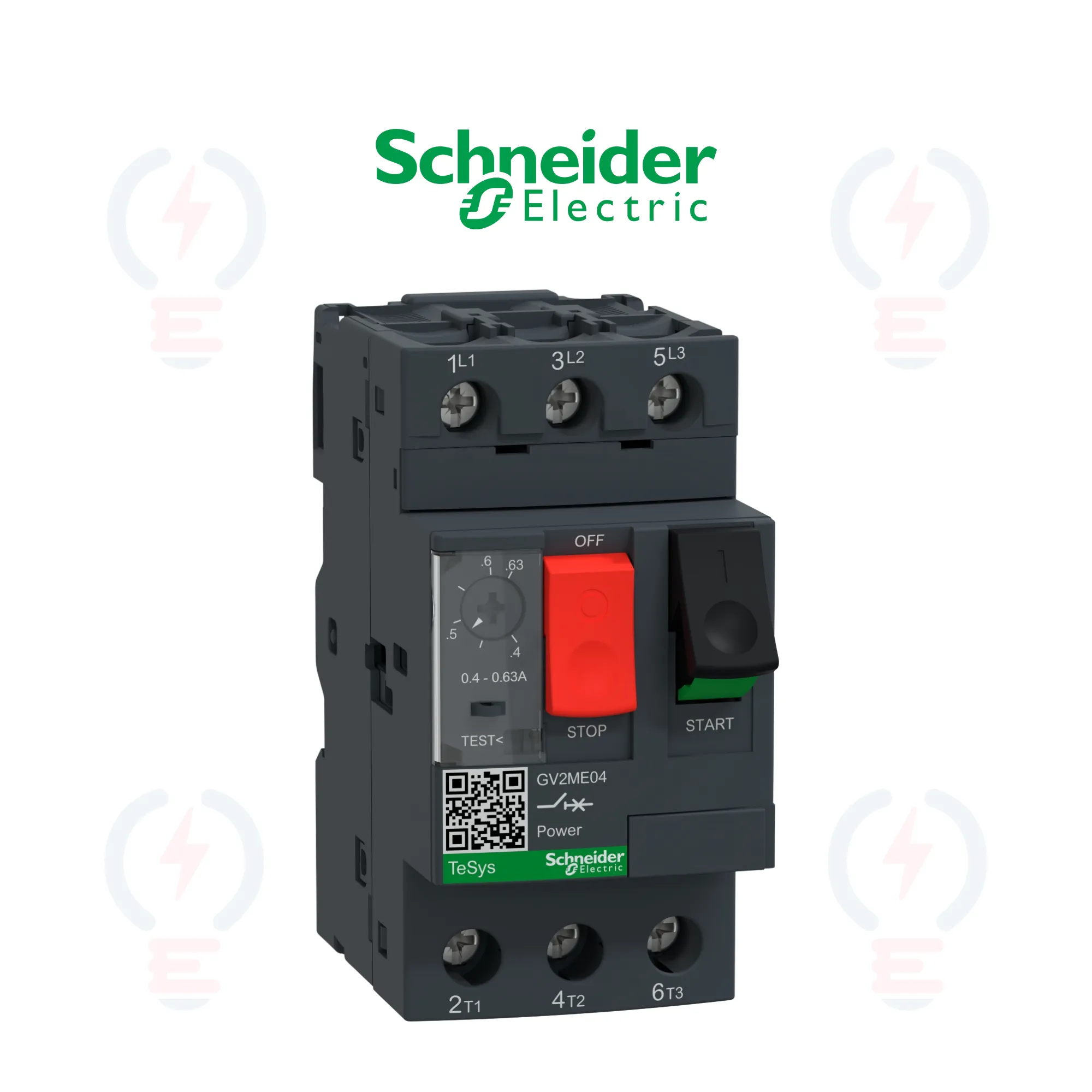 Disjoncteur Moteur TeSys GV2ME04 0,4-0,63A | Schneider Electric